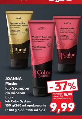 Szampon do włosów Color System Joanna promocja w Kaufland
