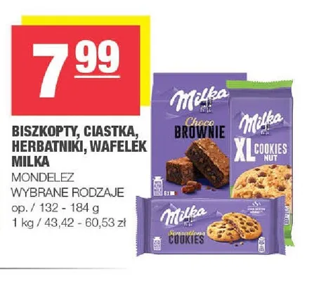 Ciastka Milka XL Cookies Nut promocja w SPAR