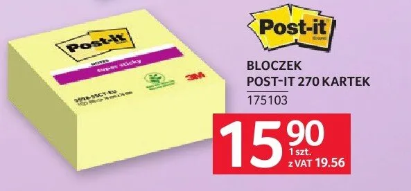 Bloczek Post-it 270 kartek promocja w Selgros