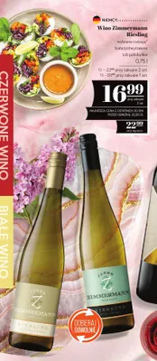 Wino Riesling wybrane rodzaje białe/półwytrawne lub półsłodkie promocja w POLOmarket