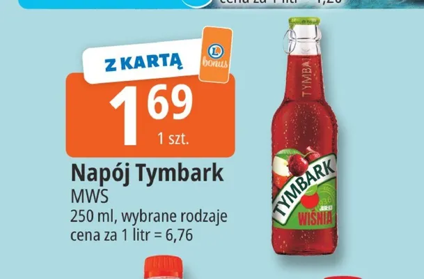 Napój Tymbark MWS promocja w Leclerc