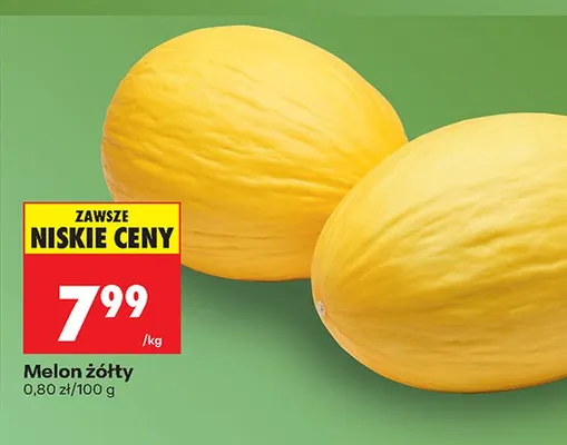 Melon żółty promocja w Biedronka