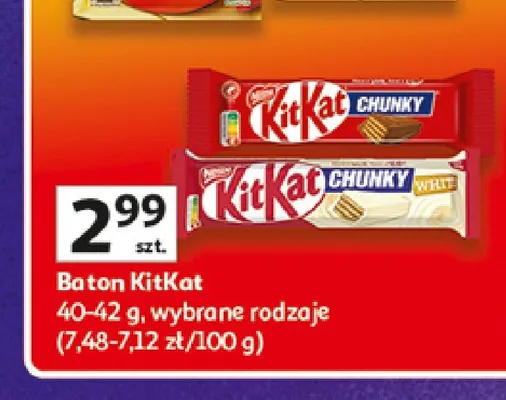 Baton KitKat Chunky promocja w Auchan