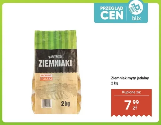 Ziemniaki myte jadalne Warzywniak polskie promocja w Biedronka