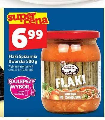 Flaki wołowe po zamojsku Spiżarnia Dworska promocja w TOPAZ