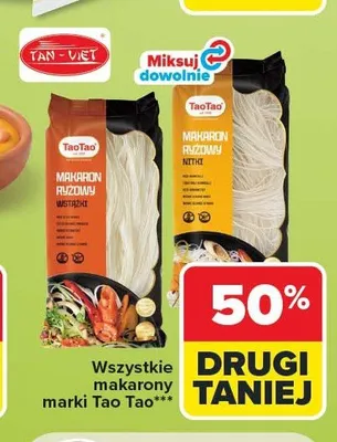 Makaron ryżowy nitki Tao Tao promocja w Carrefour