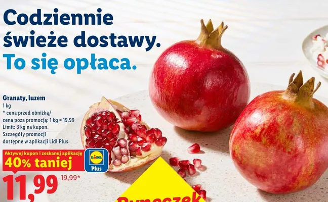 Granaty, luzem promocja w Lidl