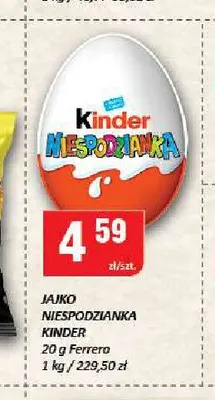 Jajko Niespodzianka Kinder promocja w Chorten
