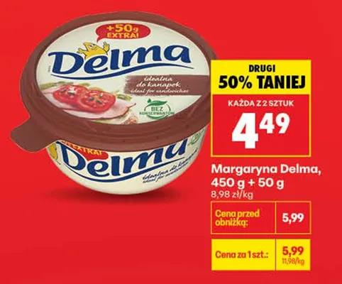 Margaryna Delma promocja w Biedronka