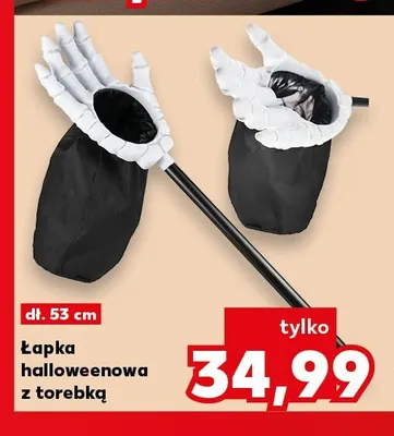 Łapka halloweenowa z torebką promocja w Kaufland