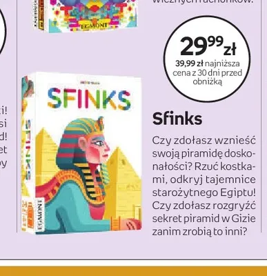 Gra planszowa Sfinks Egmont promocja w Empik
