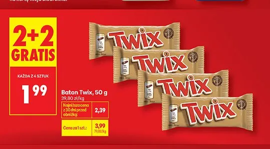 Baton Twix promocja w Biedronka