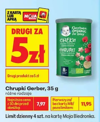 Chrupki Gerber promocja w Biedronka