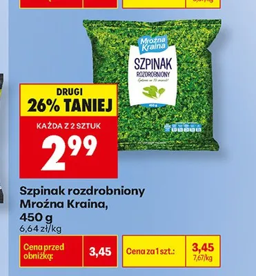 Szpinak rozdrobniony Mroźna Kraina promocja w Biedronka