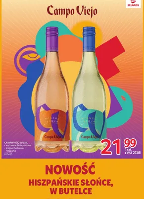 Wino różowe Campo Viejo wytrawne promocja w Selgros