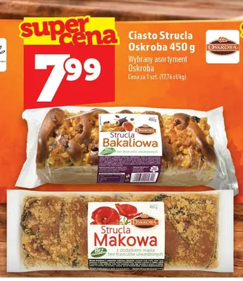 Ciasto Strucla Oskroba makowa promocja w TOPAZ