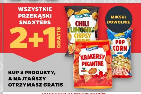 Przekąski Snaxters promocja w Netto