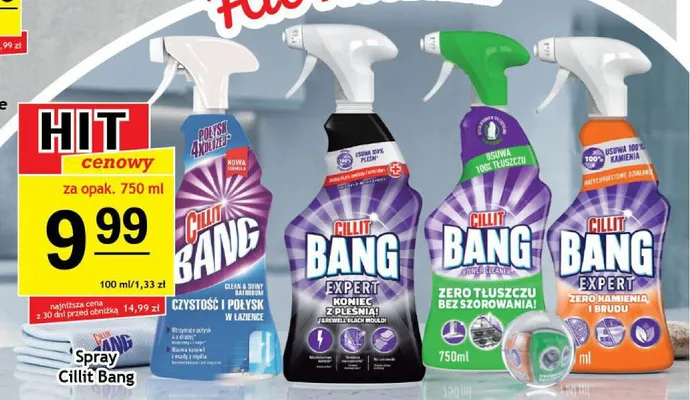 Spray do czyszczenia Cillit Bang Zero kamienia promocja w Gram Market