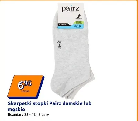 Skarpetki stopki damskie / męskie 3-pak promocja w Action