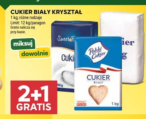 Cukier biały kryształ promocja w Stokrotka