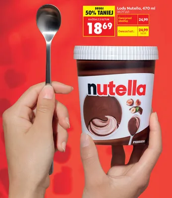 Lody Nutella promocja w Biedronka
