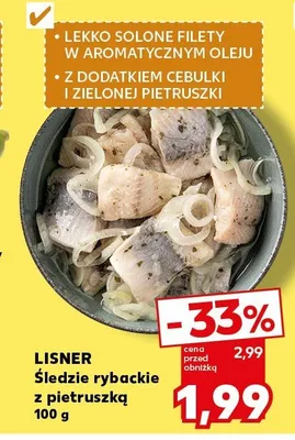 Śledzie rybackie z pietruszką promocja w Kaufland