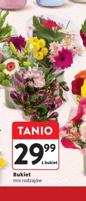 Bukiet mix rodzajów promocja w Intermarche