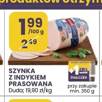 Szynka z indykiem prasowana Duda promocja w Stokrotka