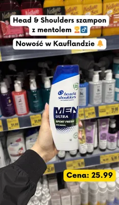 Szampon Men Ultra Sport Fresh z mentolem promocja w Kaufland