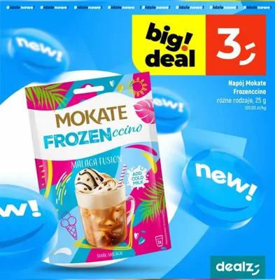Napój Mokate Frozenccino Malaga Fusion promocja w Dealz