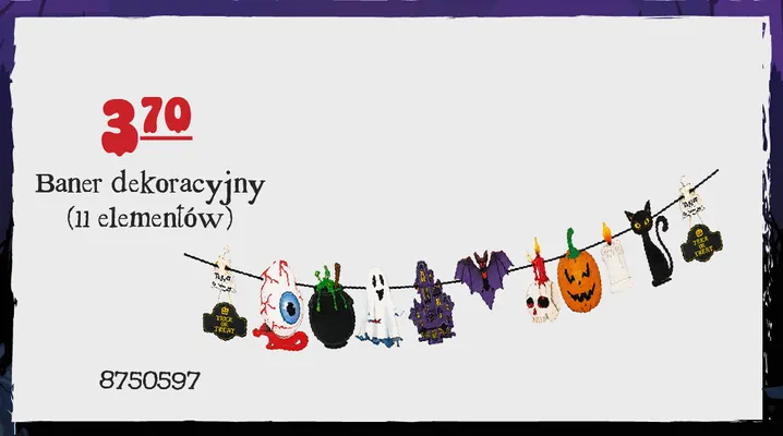 Baner dekoracyjny 11 elementów promocja w MR. DIY