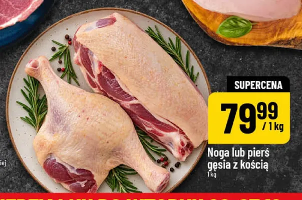 Pierś gęsia z kością promocja w POLOmarket
