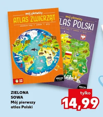 Książka Mój pierwszy atlas zwierząt Zielona Sowa promocja w Kaufland