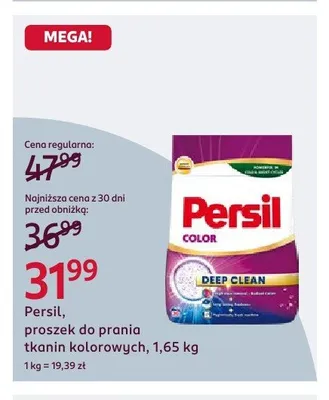 Proszek do prania tkanin kolorowych Persil Color Deep Clean promocja w Rossmann