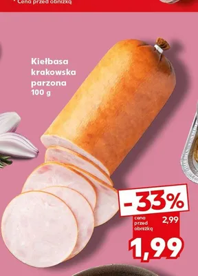 Kiełbasa krakowska parzona promocja w Kaufland