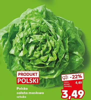 Sałata masłowa polska promocja w Kaufland