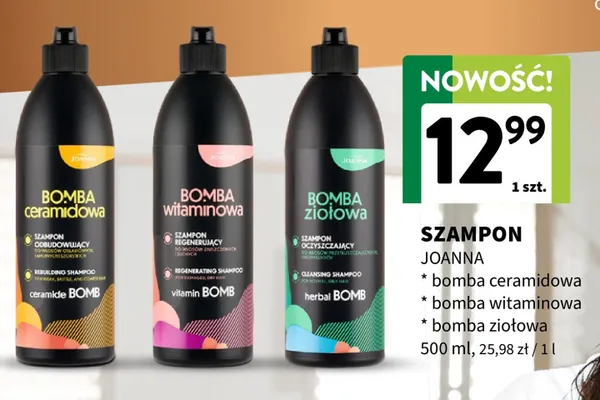 Szampon Joanna Bomba ceramidowa promocja w Intermarche