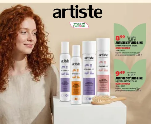 Pianka do włosów Artiste Styling Line promocja w Drogerie Natura