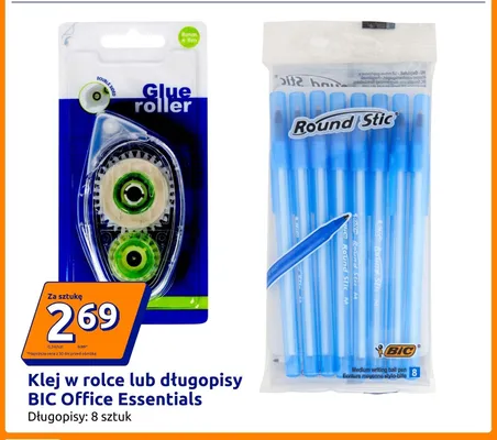 Klej w rolce Office Essentials promocja w Action