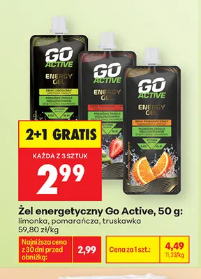 Żel energetyczny Go Active limonka promocja w Biedronka