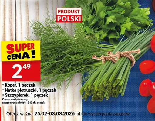 Natka pietruszki, 1 pęczek promocja w Twój Market