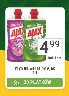 Płyn uniwersalny Ajax promocja w Stokrotka