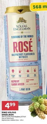 Piwo Volfas Engelman Rosé Raspberry Flavoured Witbier promocja w Stokrotka
