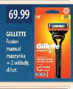 Maszynka Fusion manual + 2 wkłady GILLETTE promocja w Drogerie Laboo
