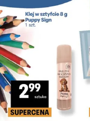Klej w sztyfcie Puppy Sign promocja w Delikatesy Centrum