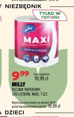 Ręcznik papierowy Milly Maxi 1 szt. promocja w Drogerie Natura