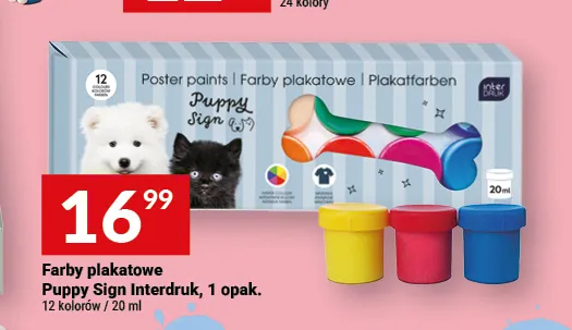 Farby plakatowe Puppy Sign Interdruk promocja w Twój Market