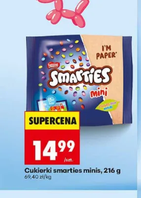 Cukierki Smarties minis promocja w Biedronka