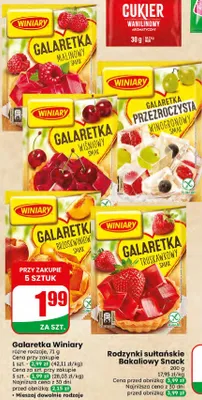Galaretka brzoskwiniowy smak Winiary promocja w Dino