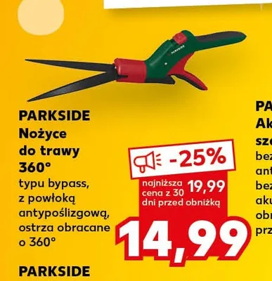 Nożyce do trawy 360° Parkside promocja w Kaufland